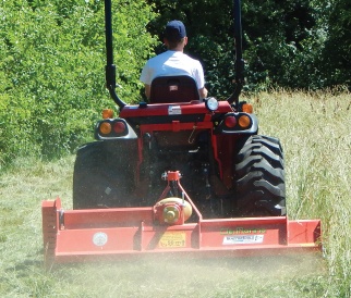 Ibex flail mower.