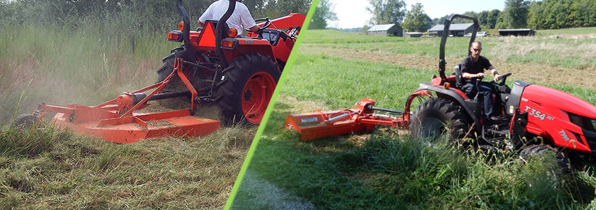 There are differences between a bush hog and flail mower. 