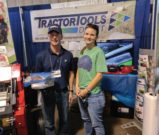 Pat from Tractor Tools Direct at the Sunbelt Expo. 