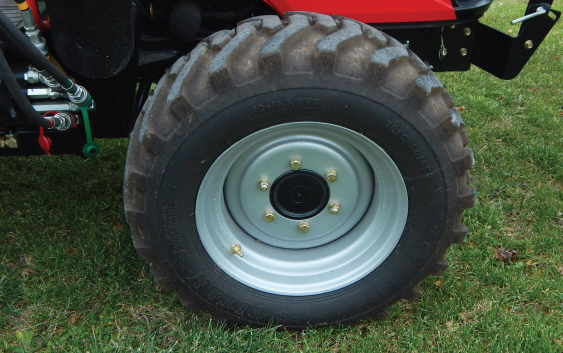 Tractor tire. 