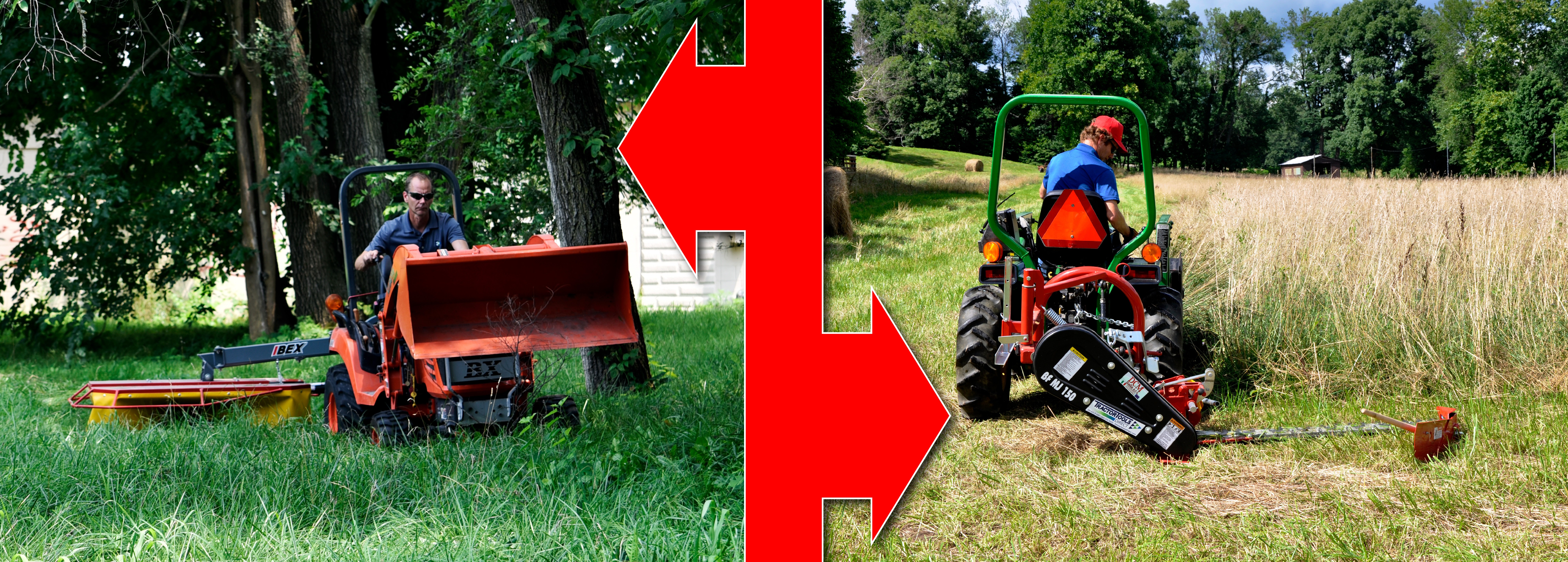 Garden tractor sickle bar mower hot sale