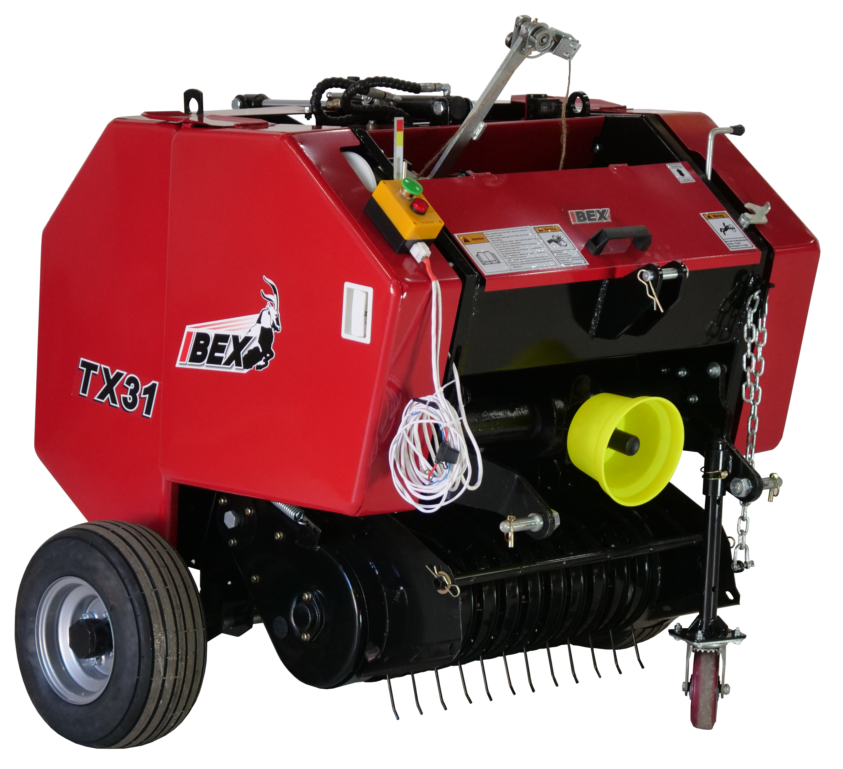 Ibex TX31 Mini Round Baler with Twine Wrap and Push Button Tailgate